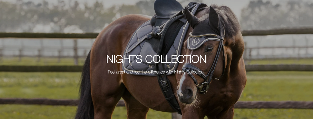 Bonnet Night Collection Back On Track - Oreilles Anti-Mouches - Welltex - Pour Cheval