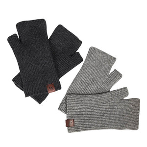 Ash Knitted Fingerless Gloves