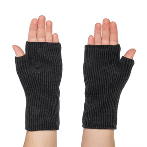 Ash Knitted Fingerless Gloves