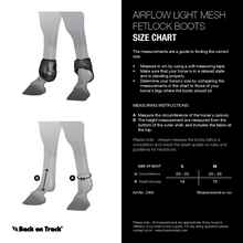 Load image into Gallery viewer, AirFlow Mesh Fetlock Boots / Infra-red Technology