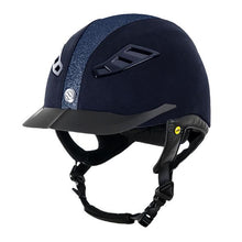 Load image into Gallery viewer, EQ3 Lynx Blue Microfiber Sparkle with MIPS - Yellow Taggable